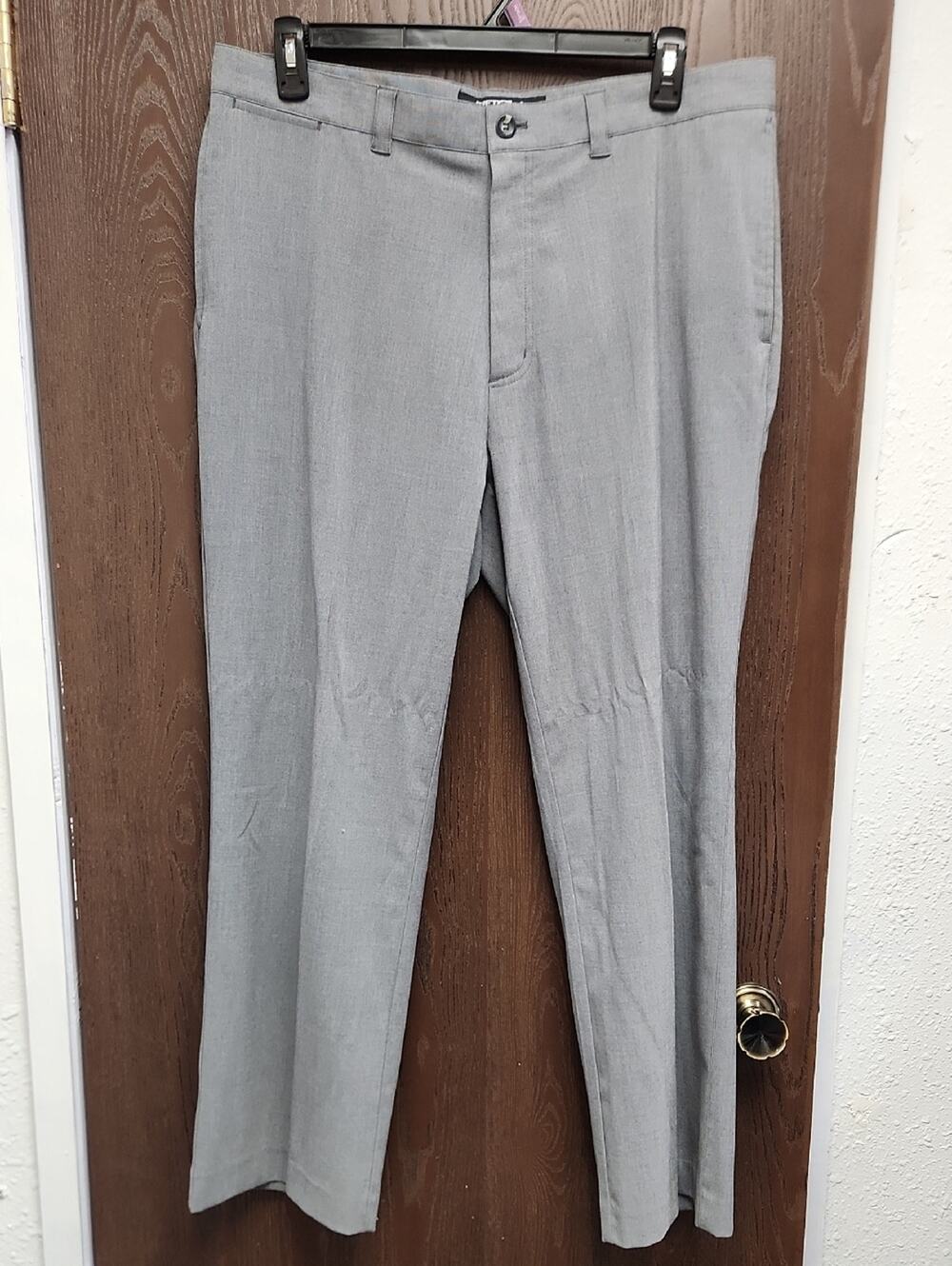 Kenneth Cole Light Gray Straight Leg Dress Pants
